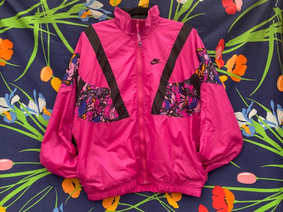 Vintage 80s or 90s Nike Windbreaker w/ geometric … - image 7