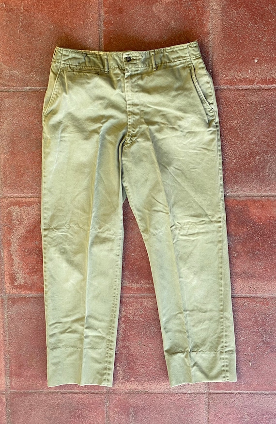 Vintage Army / Military khakis or boy scout pants… - image 1