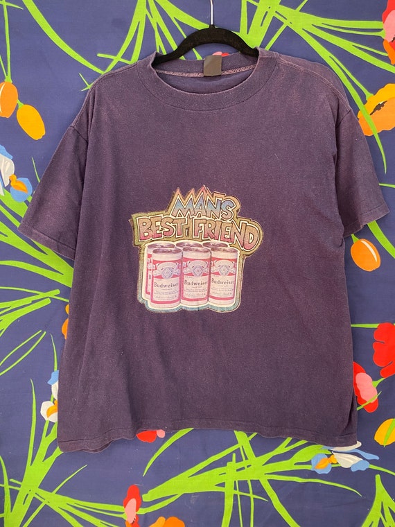 Vintage 70s or 80s Budweiser beer single stitch t-