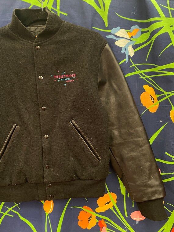 Vintage leather letterman jacket from Hollywood Auror… Gem
