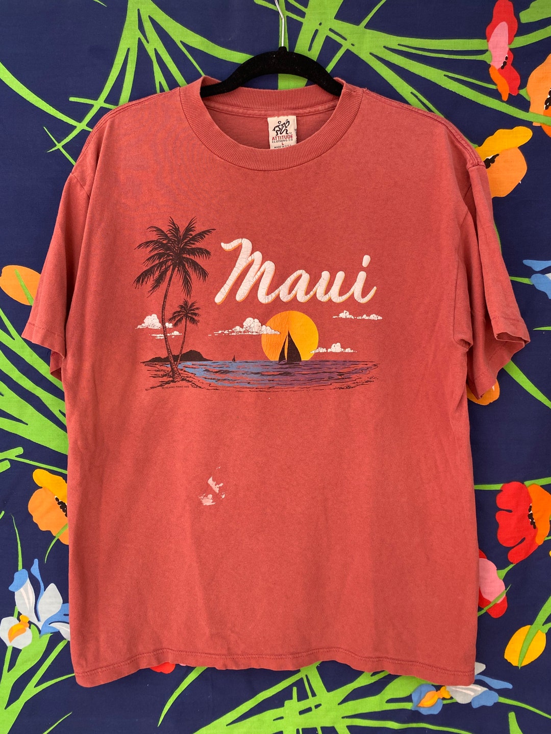 Vintage 80s Single Stitch T-shirt From Maui / Surfer Shirt - Etsy