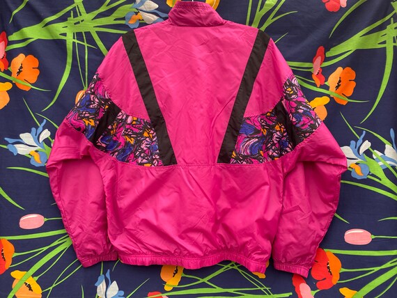 Vintage 80s or 90s Nike Windbreaker w/ geometric … - image 8