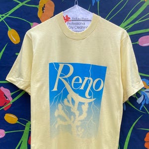 Vintage single-stitch t-shirt joshua tree Reno Nevada marbled wash threadbare shirt