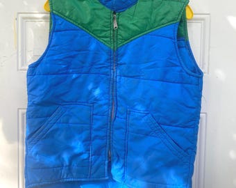 Vintage 70s vest. vintage snow vest