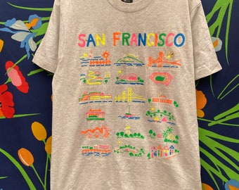 vintage single stitch t-shirt san francisco tourist graphic shirt