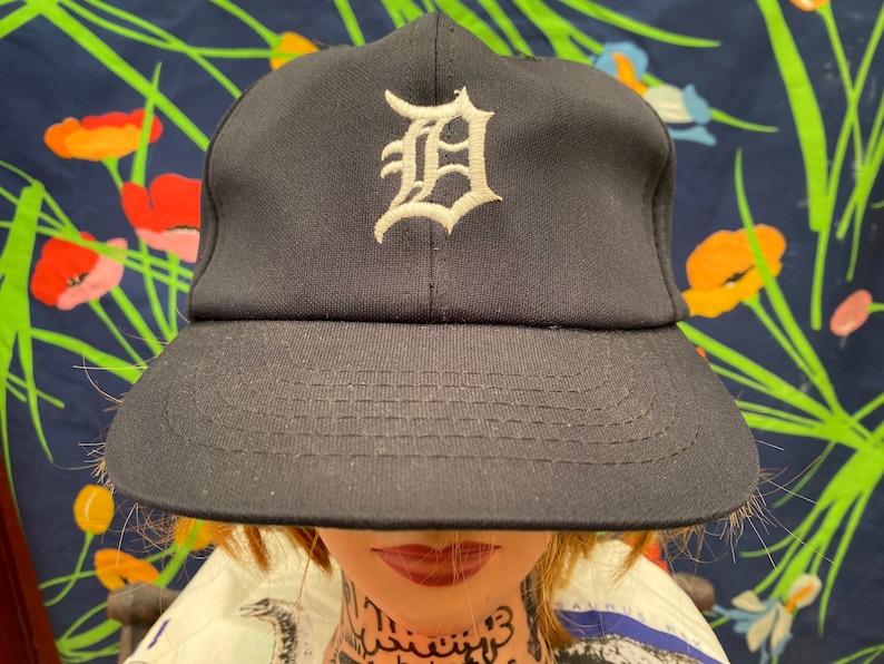 vintage Detroit Tigers baseball hat from the 70s or 80s image 1