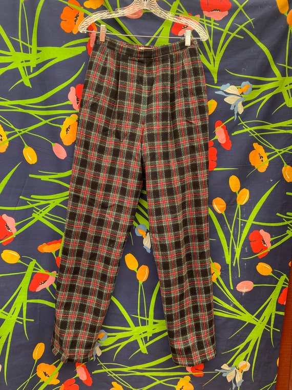 Yellow plaid store dress pants
