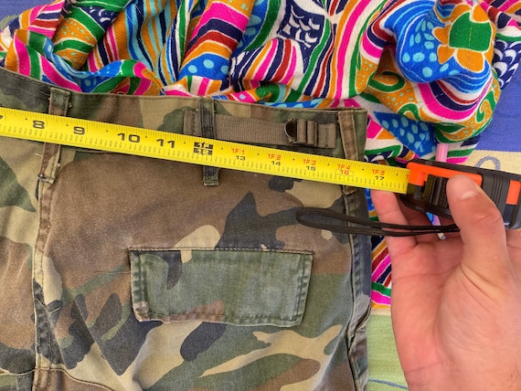 men's military style cargo jeans in brazilian tie dye