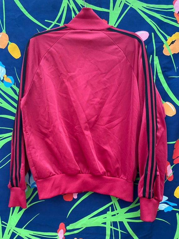 Vintage 80s 90s sports jacket w/ adidas 3 stripe … - image 5