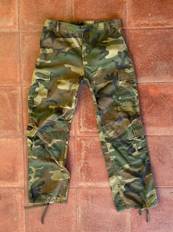 Vintage Army / military cargo pants comoflauge / f