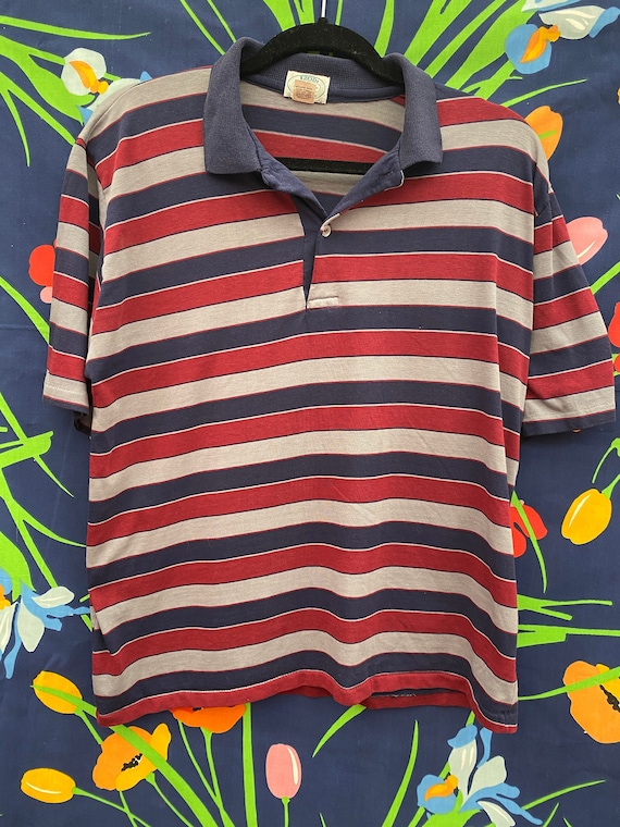 Vintage Lacoste Stripped Polo Shirt from 80s or 90