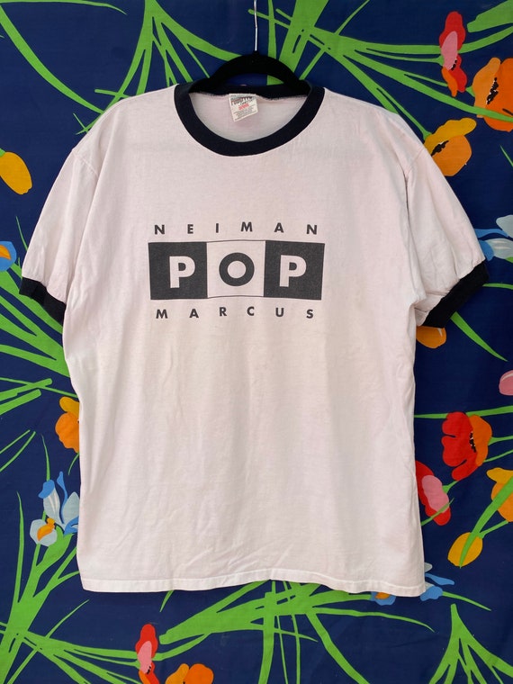 Vintage 80s or 90s Ringer T-shirt From Neiman Marcus Pop 