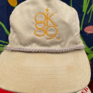 dad hat baseball hat from 80s 90s Oklahoma land run 89 1989