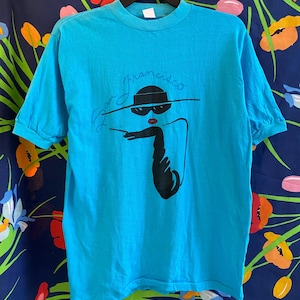 vintage single stitch t shirt from 80s san francisco tourist graphic shirt