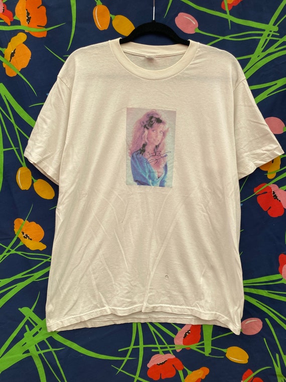 Vintage single stitch t-shirt w/ Farrah Fawcett g… - image 1