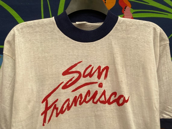 vintage single stitch t shirt from 80s san franci… - image 3
