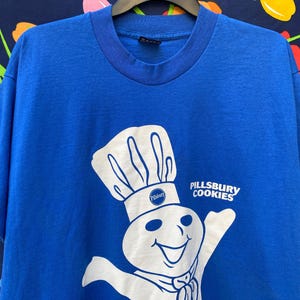 Vintage single-stitch t-shirt, Pillsbury Doughboy shirt, caricature cartoon shirt