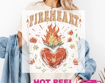 Vintage Fireheart DTF Transfers, To Whatever End Heat Press Transfers, SJM Quotes, Throne of Glass, You Do Not Yield, Bookish Girl