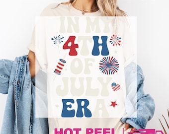 In My 4th of July Era Gildan Softstyle : Game Day Ready to Press DTF