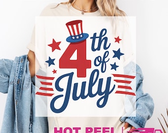 Retro 4th July Statue of Liberty Gildan Softstyle : Game Day Ready to Press DTF