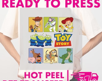 Toy Story Heat Press Transfer, Disney DTF Transfers, Ready to Press, Direct to Film, High Quality Print, DIY Project, Iron on Design