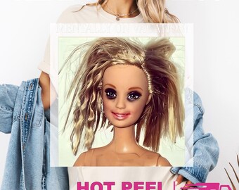 Mentally On Vacation Doll Gildan Softstyle : Game Day Ready to Press DTF Transfer DIY