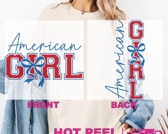 Coquette American Girl Gildan Softstyle Game Day Ready to Press DTF Transfer: DIY Heat