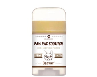 Paw Soother Balm, Paw Wax Moisturizer (50 gm-59 ml) Organic, Veterinarian Recommended, Healing Paw balm, Soothes Dry, Cracked and Rough Paws