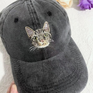 Custom EMBROIDERED Pet Hat Using Pet Photo Personalized Dog Hat Custom Cat Hat Custom Pet Cap Dog Hat Custom Dog Baseball Cap Dog Mom Hat