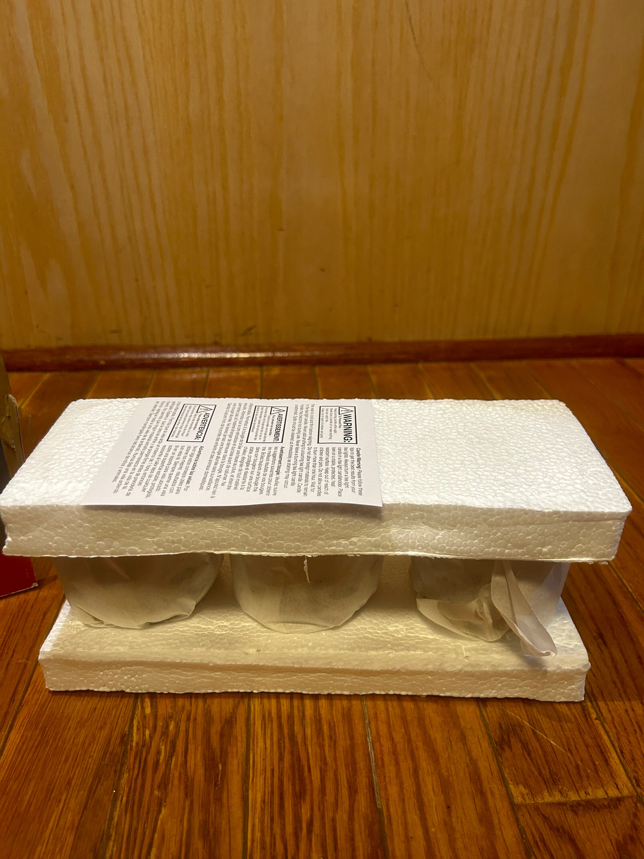 Pfaltzgraff Winterberry Set 3 Tea Light Candle Holders Glass Christmas