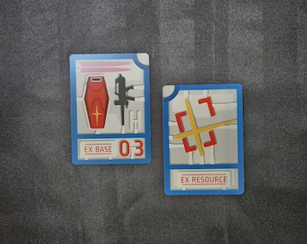 Gundam - Fichas de recursos/base EX [doble cara] (2 COPIAS)