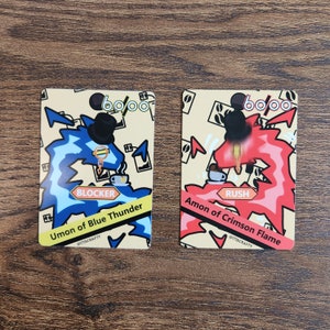Digimon - Gettoni Umon e Amon (4 copie DOUBLE SIDED)