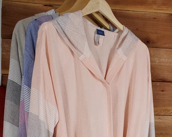 Unisex Bademantel, Morgenkleid, weiche Badebekleidung, türkisches Handtuch, Robe für Hochzeitsgeschenke, Damen Robe, schicke Strandtuch.