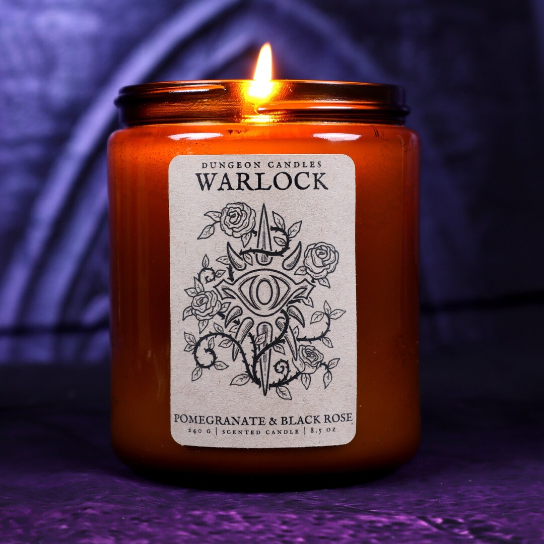 Warlock Class Gaming Candle RPG Dnd Gamer Tabletop - Etsy