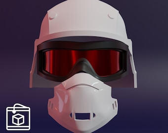The Walking Dead Common Wealth Soldier Inspired Helmet STL File (DIGlTAL FILE ONLY not physical product!) 3D printable