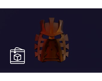 Bionicle Inspired Takanuva Wearable Mask (DIGlTAL FILE ONLY not physical product!) 3D printable | Cosplay Helmet |