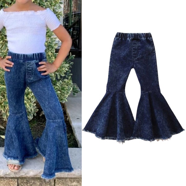 Girl Bell Bottom, Baby Bell Bottom, Toddler Bell Bottom, Girl Jeans, Toddler Girl Jeans, Baby Girl Flare Jeans, Kids Bell Bottom Jeans