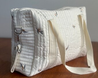 Gorgeous Cotton fabric Nappy / Diaper bag.