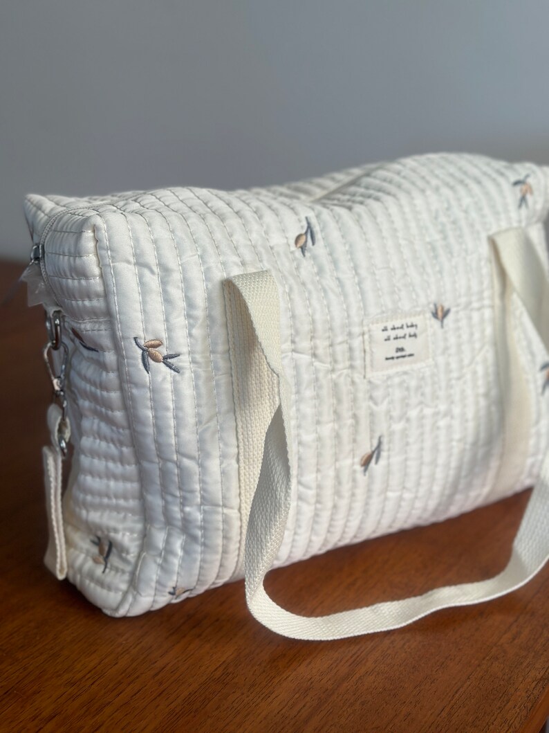 Cotton Fabric Nappy / Diaper Bag. Etsy