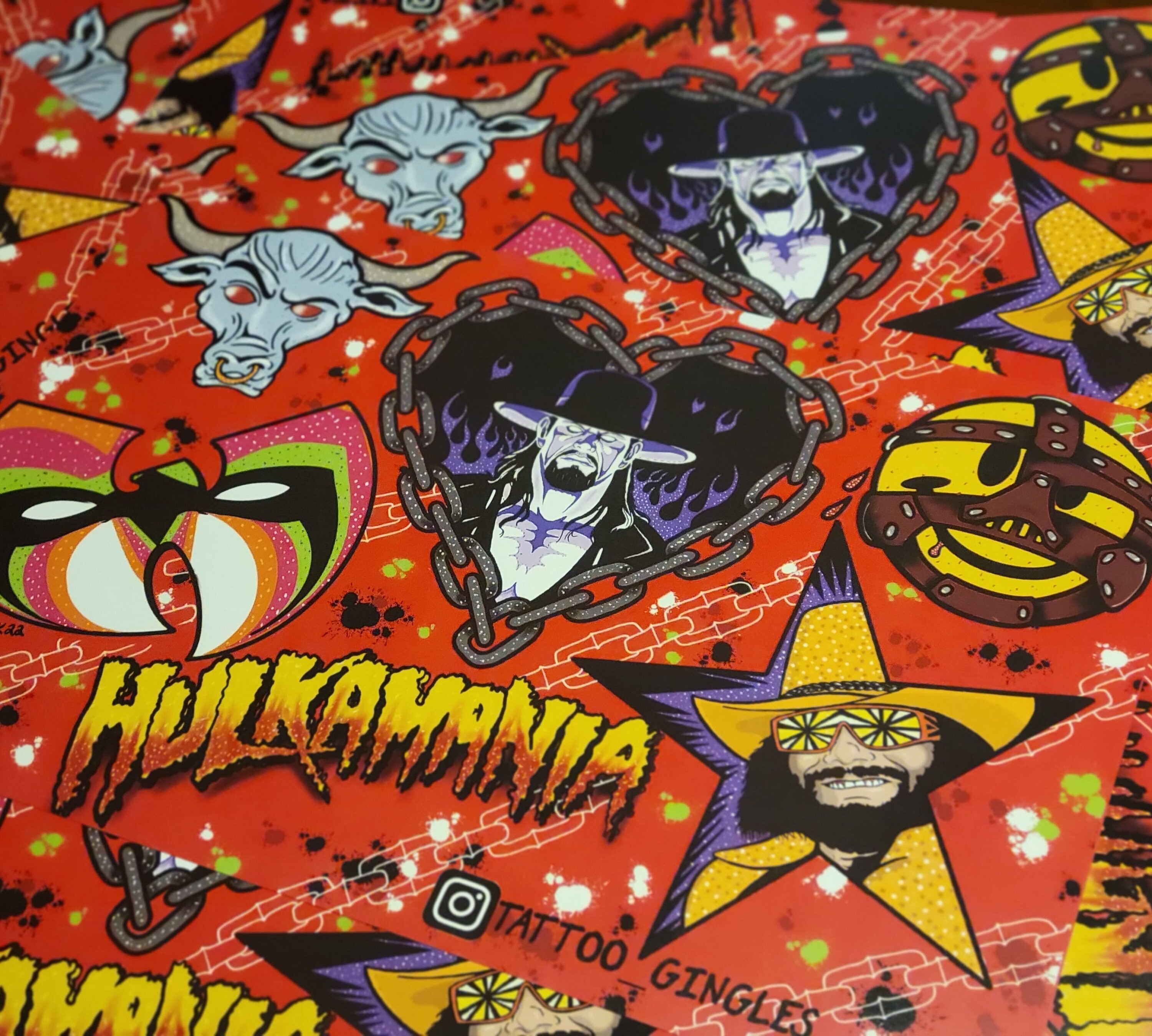 WWE Tattoo Flash - Etsy