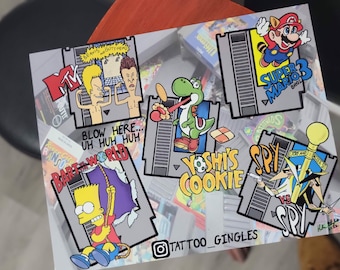 Nintendo Tattoo flash art