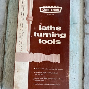 Vintage Craftsman Lathe Turning tools set of 5