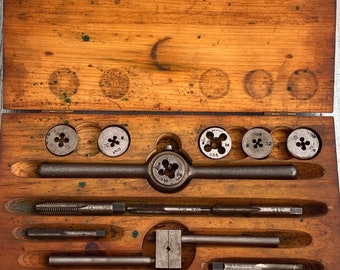 Vintage tap and die set