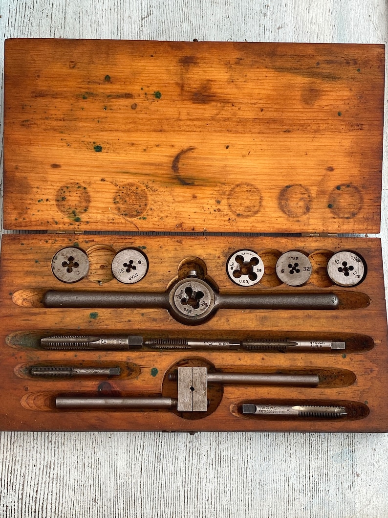 Vintage Tap and Die Set Etsy