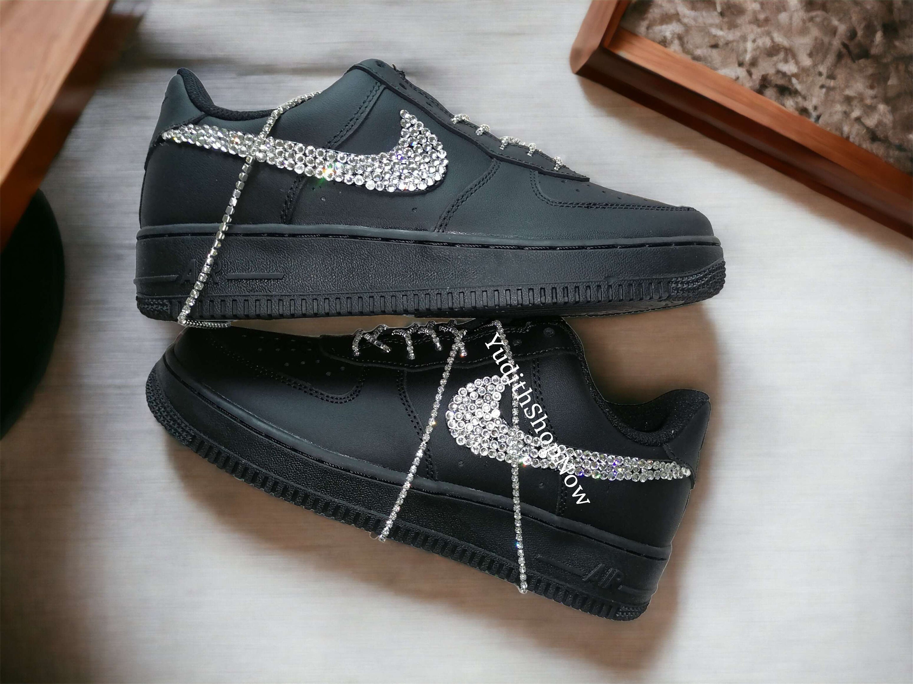 Ah love love loving these custom Louis Vuitton inspired Air Force ones!!!  And they're under $210!!!!!