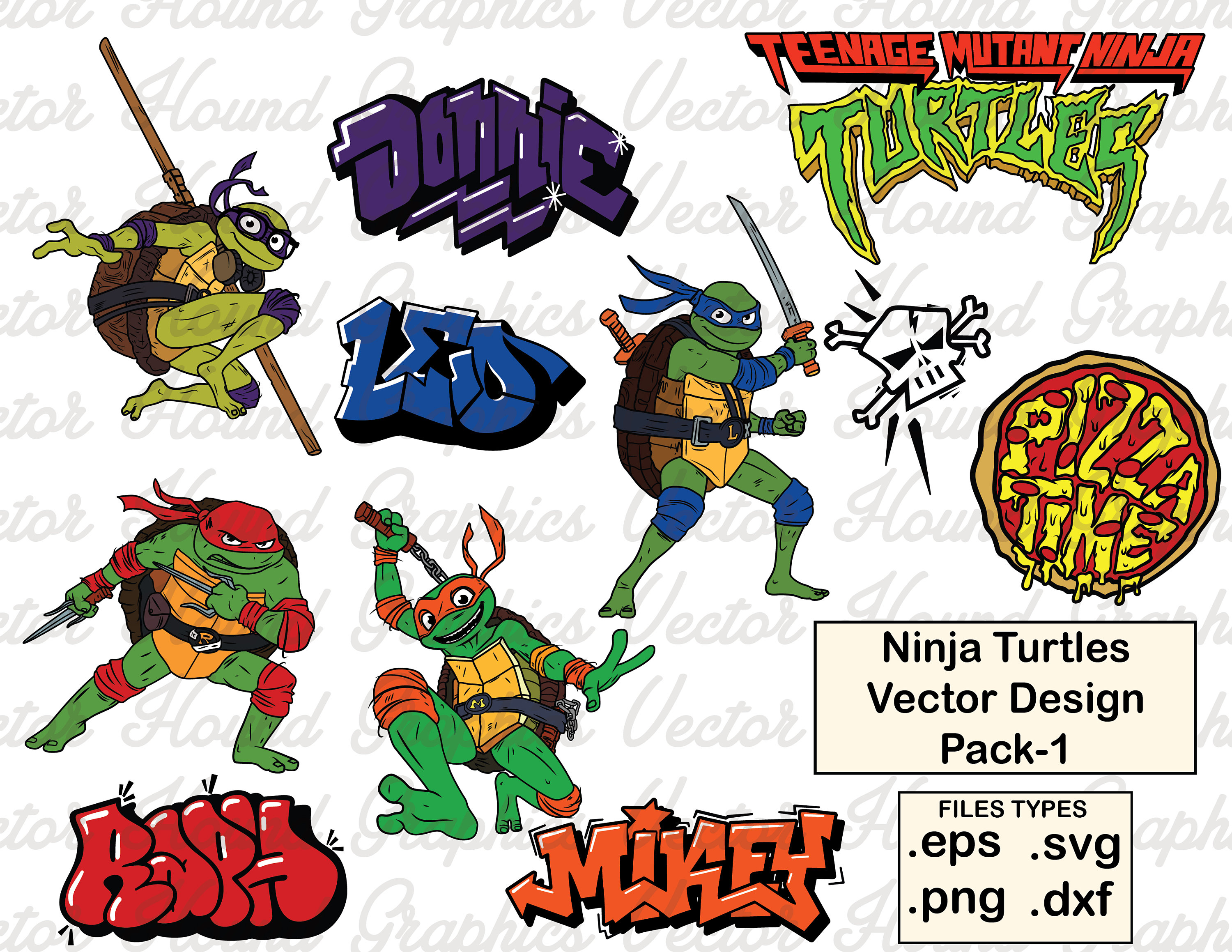 Teenage Mutant Ninja Turtles Birthday Svg, Custom Family Mat - Inspire  Uplift