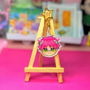 Saiki Kusuo No Sai Nan Handmade Keychain | Anime Lover&#39;s Must-Have Accessory | Custom Saiki K Handmade Keychain | Unique Manga Anime Fan Art
