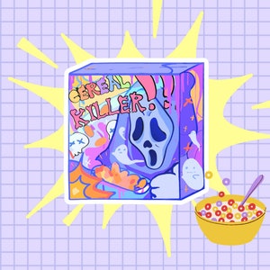 Killer Müsli Clipart Aufkleber Bogen | Kinderzimmer Wandsticker | Schönes Scrapbooking Album Tag | Päckchen Aufkleber, Decal