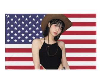 Le Sserafim Cowboy Chaewon American Flag (Full Size)