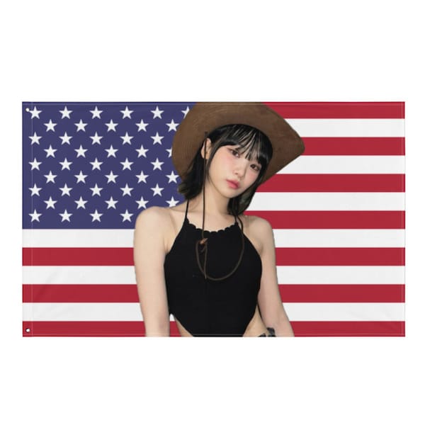 Le Sserafim Cowboy Chaewon American Flag (Full Size)